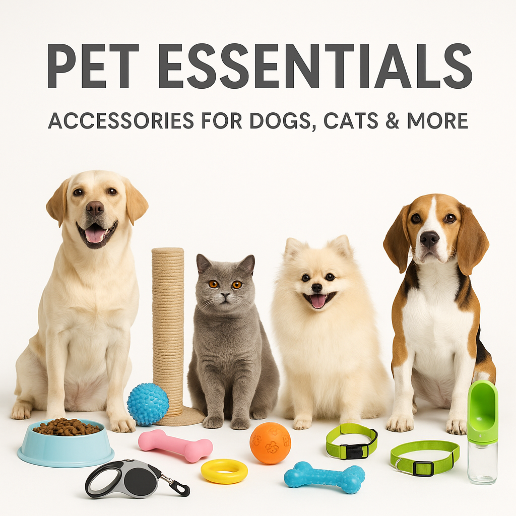 Accessoires pour chiens et chats : toilettage, alimentation et voyage