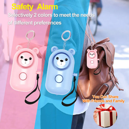 Porte-clés d'Alarme Auto-Défense pour Femmes – Sirène de 130 dB avec Lumière LED