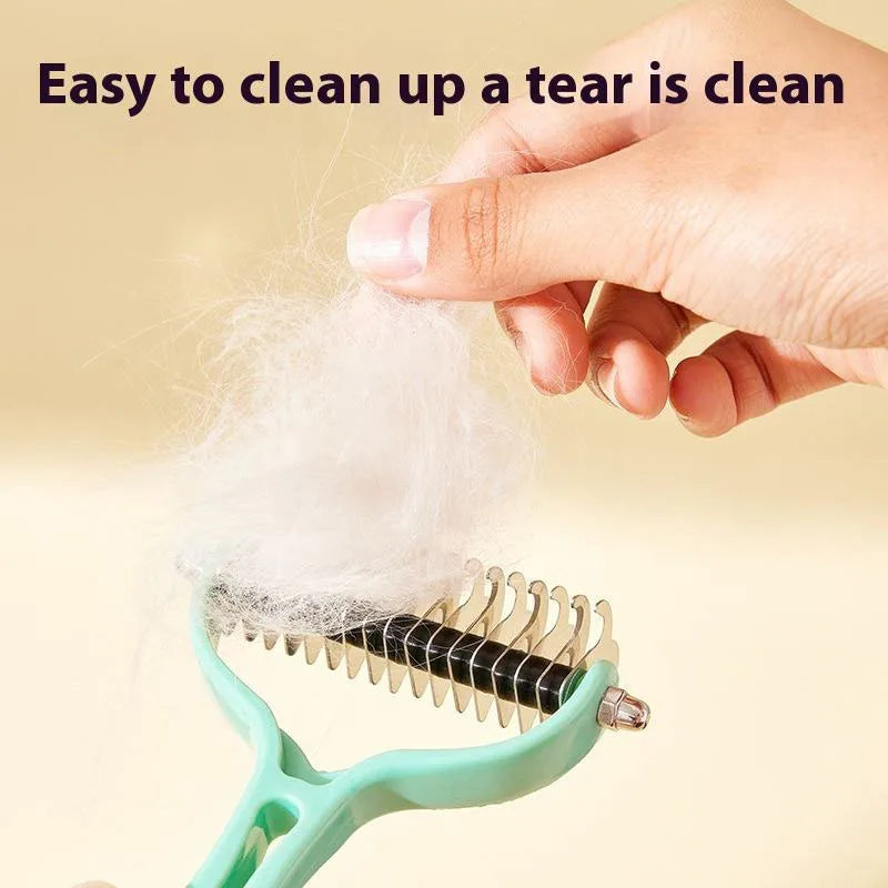 Brosse Double Face pour Chats et Chiens – Démêlage et Élimination des Poils