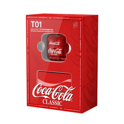 Écouteurs Sans Fil Coca-Cola TWS Bluetooth avec Micro – Imperméables et Réduction Active du Bruit pour iPhone et Xiaomi