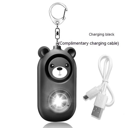 Porte-clés d'Alarme Auto-Défense pour Femmes – Sirène de 130 dB avec Lumière LED