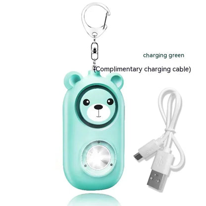 Porte-clés d'Alarme Auto-Défense pour Femmes – Sirène de 130 dB avec Lumière LED