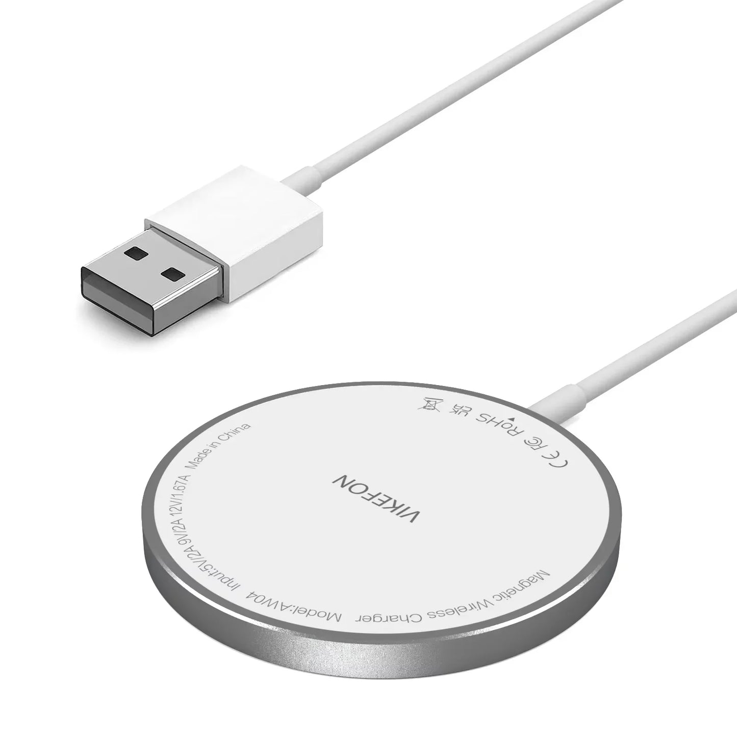 Chargeur Sans Fil Magnétique 100W VIKEFON USB + Type C pour Magsafe iPhone 16, 15, 14, 13, 12 Pro Max – Station de Charge Rapide