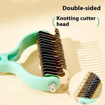 Brosse Double Face pour Chats et Chiens – Démêlage et Élimination des Poils