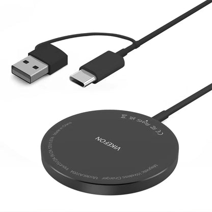 Chargeur Sans Fil Magnétique 100W VIKEFON USB + Type C pour Magsafe iPhone 16, 15, 14, 13, 12 Pro Max – Station de Charge Rapide