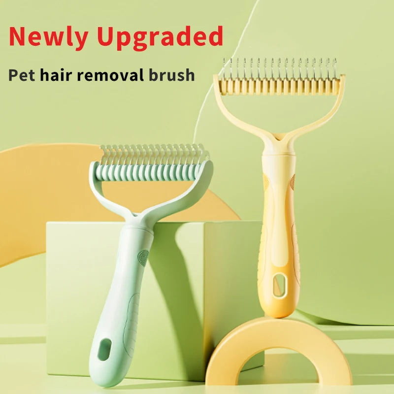 Brosse Double Face pour Chats et Chiens – Démêlage et Élimination des Poils