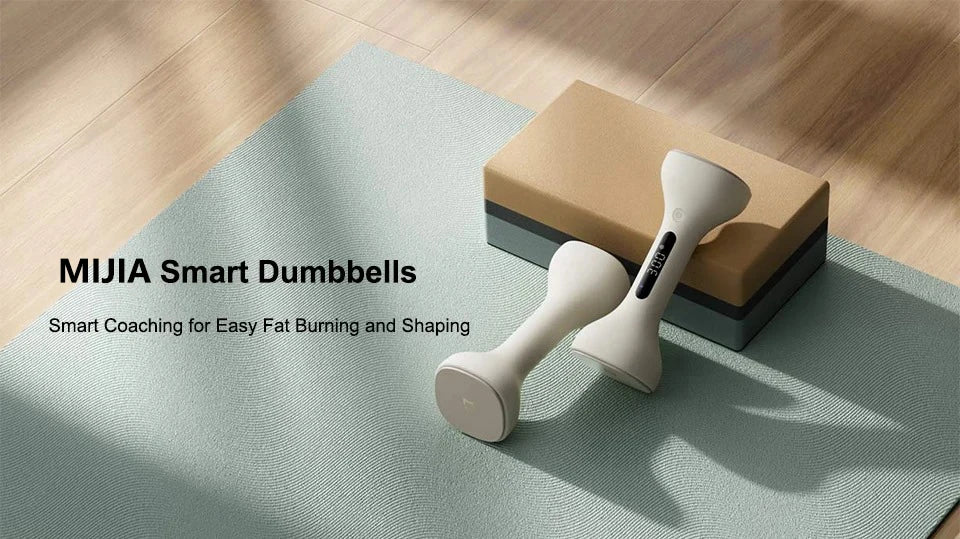 Xiaomi Mijia Smart Dumbbells – Haltères connectés avec affichage LED et coaching via Mi Home
