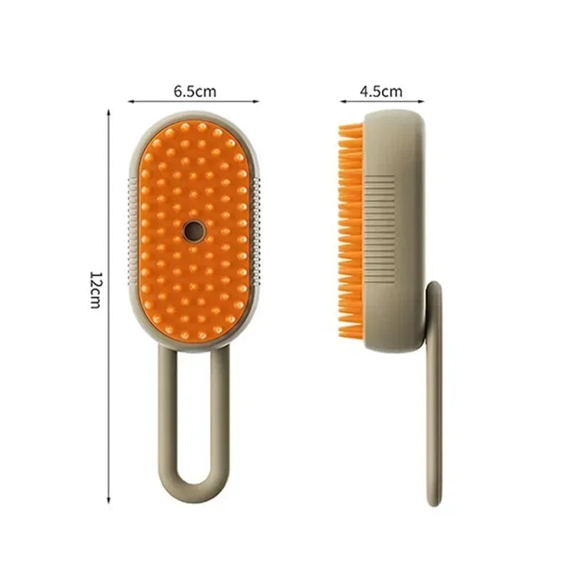 Brosse Steamy Dog 3-en-1 avec Spray Électrique et Massager