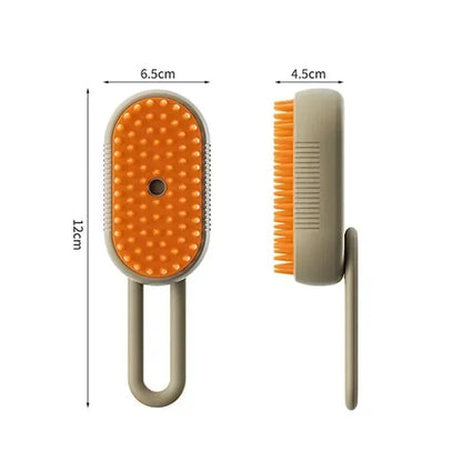 Brosse Steamy Dog 3-en-1 avec Spray Électrique et Massager