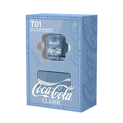 Écouteurs Sans Fil Coca-Cola TWS Bluetooth avec Micro – Imperméables et Réduction Active du Bruit pour iPhone et Xiaomi