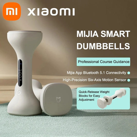 Xiaomi Mijia Smart Dumbbells – Haltères connectés avec affichage LED et coaching via Mi Home