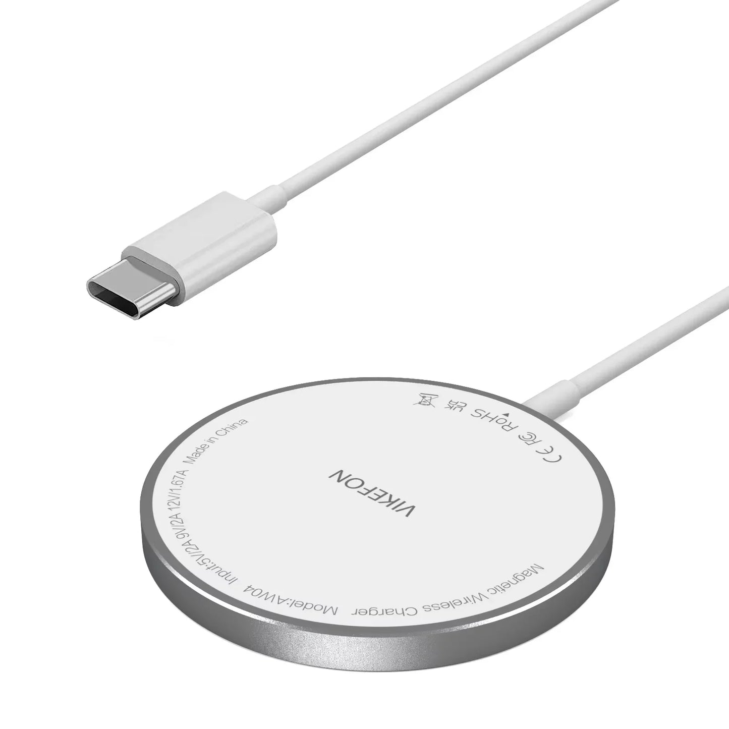 Chargeur Sans Fil Magnétique 100W VIKEFON USB + Type C pour Magsafe iPhone 16, 15, 14, 13, 12 Pro Max – Station de Charge Rapide