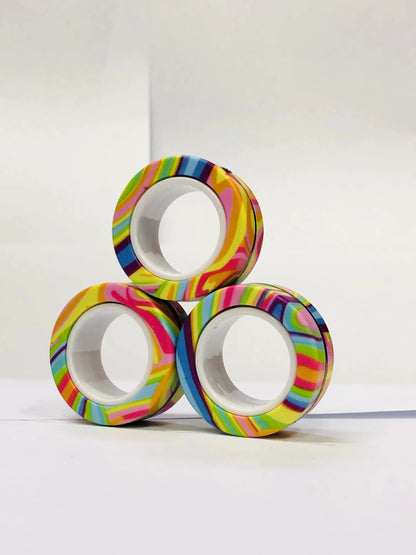 Anneaux magnétiques anti-stress – Lot de 3 | Soulagement de l'anxiété