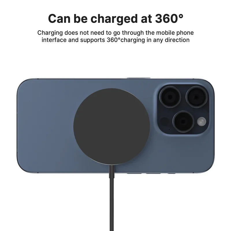 Chargeur Sans Fil Magnétique 100W VIKEFON USB + Type C pour Magsafe iPhone 16, 15, 14, 13, 12 Pro Max – Station de Charge Rapide
