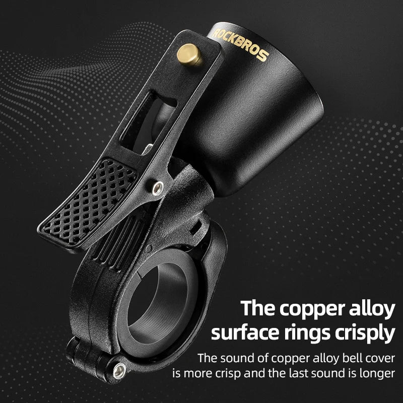 ROCKBROS Rétro Laiton Vélo Bell – Loud, Compact & Waterproof
