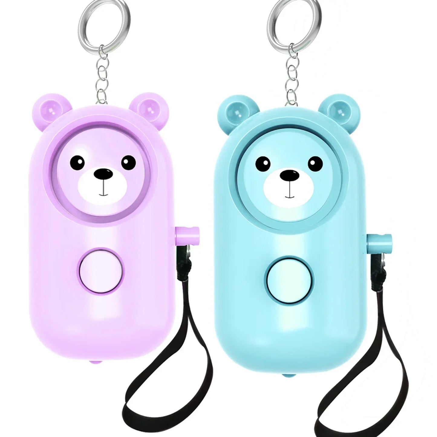Porte-clés d'Alarme Auto-Défense pour Femmes – Sirène de 130 dB avec Lumière LED