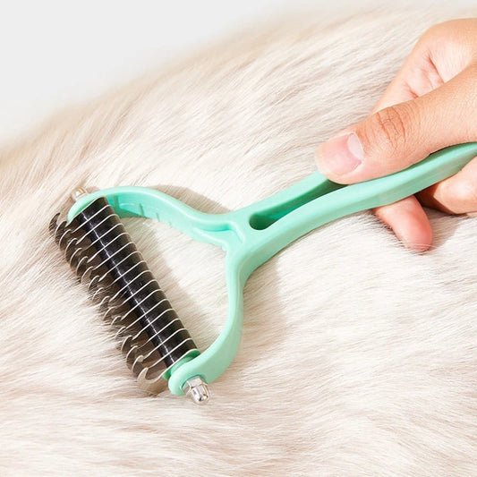 Brosse Double Face pour Chats et Chiens – Démêlage et Élimination des Poils
