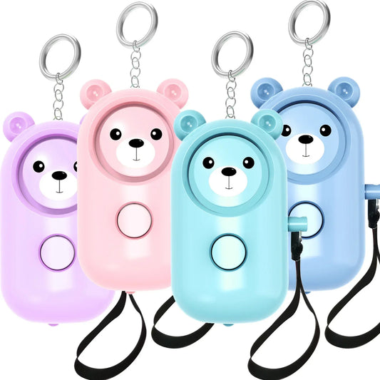 Porte-clés d'Alarme Auto-Défense pour Femmes – Sirène de 130 dB avec Lumière LED
