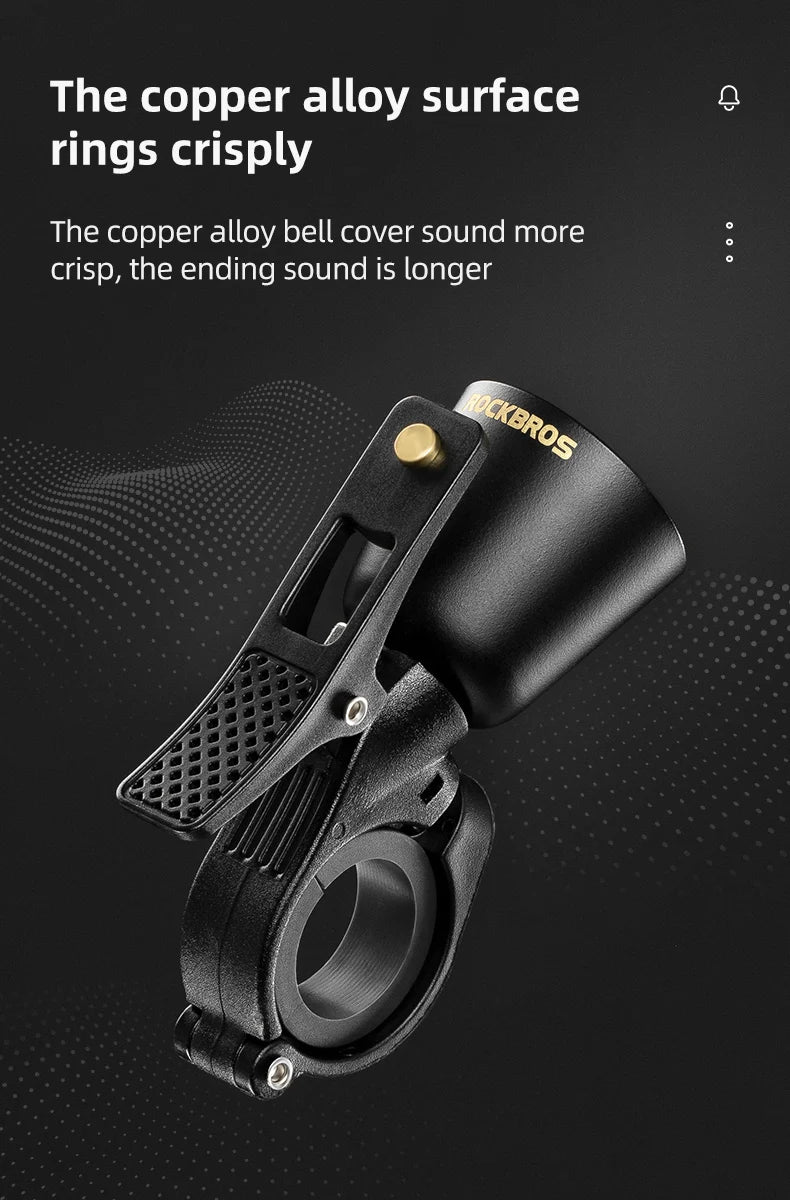ROCKBROS Rétro Laiton Vélo Bell – Loud, Compact & Waterproof