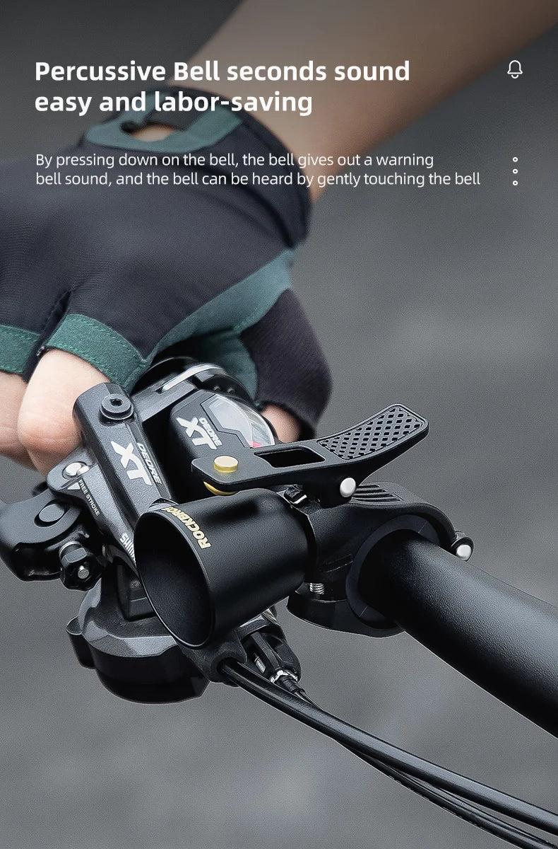 ROCKBROS Rétro Laiton Vélo Bell – Loud, Compact & Waterproof