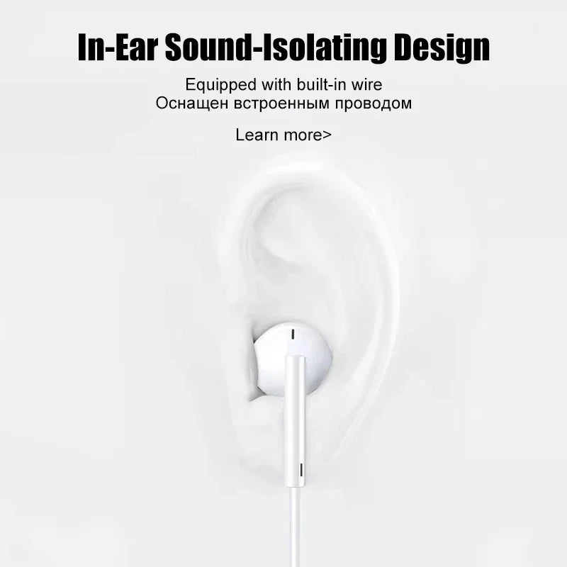Original Earphones for iPhone 15 14 13 Pro Max – Wired &amp; Bluetooth with Noise Cancelling