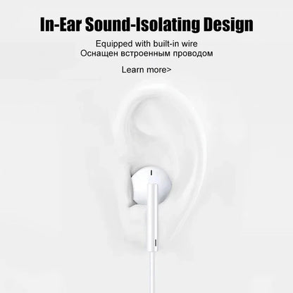 Original Earphones for iPhone 15 14 13 Pro Max – Wired &amp; Bluetooth with Noise Cancelling